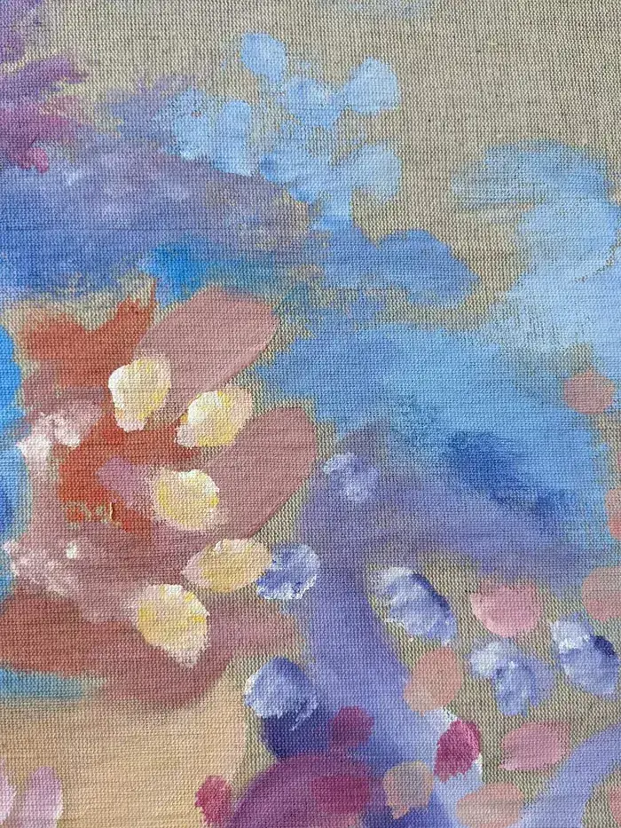 Authenticity – original abstract painting, 50×50 cm