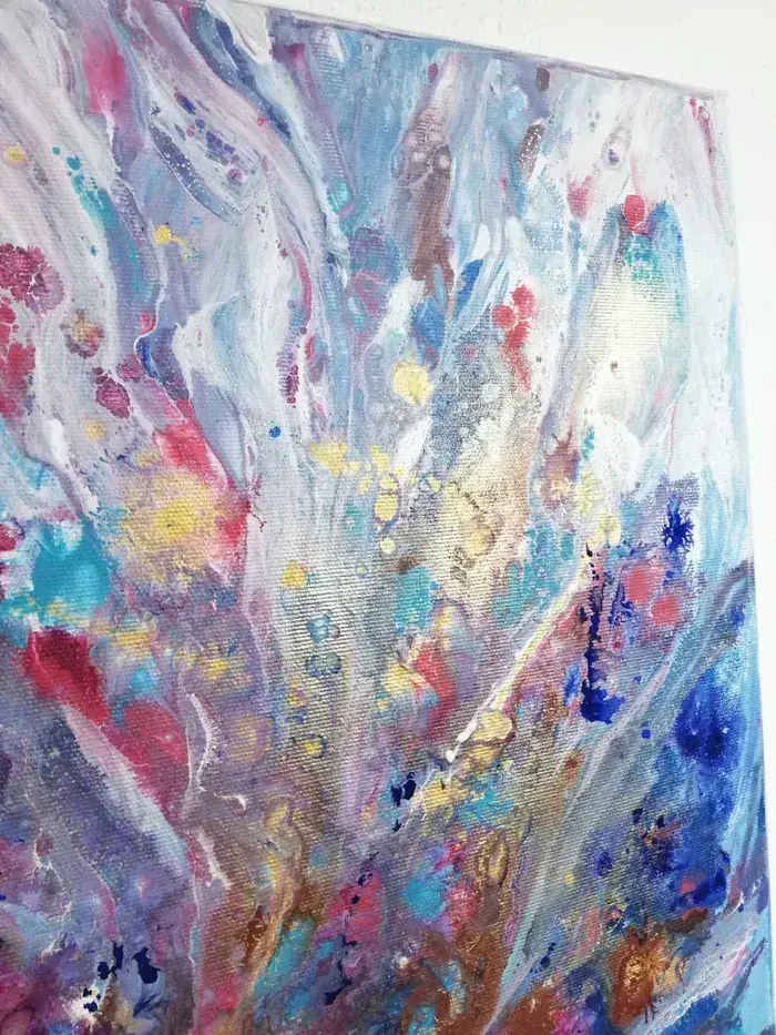 blue fantasy abstract painting