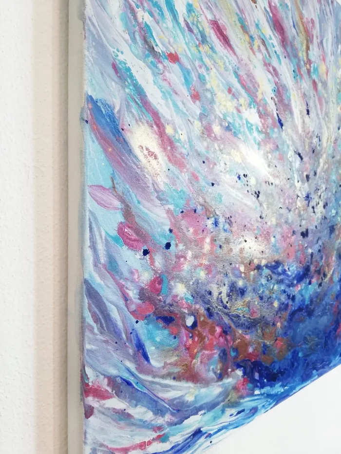 blue fantasy abstract painting