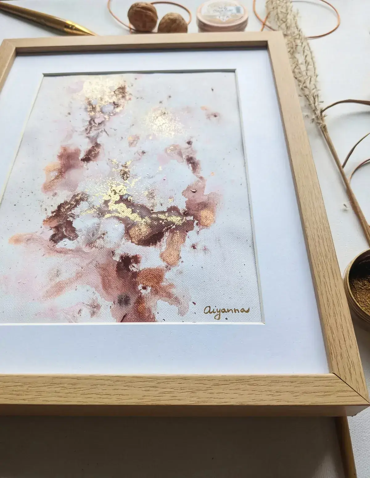 Collection of small prints on watercolour paper