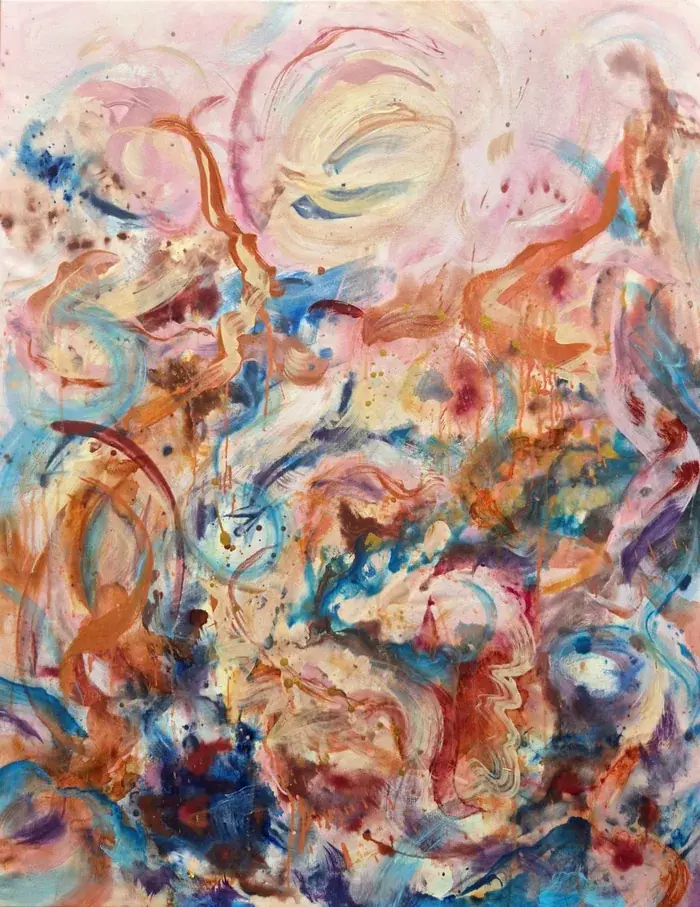 Dancing wild and free – colorful abstract artwork