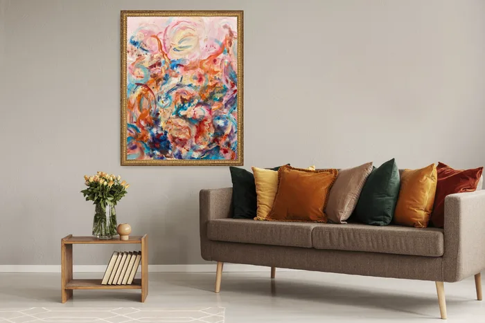 Dancing wild and free – colorful abstract artwork