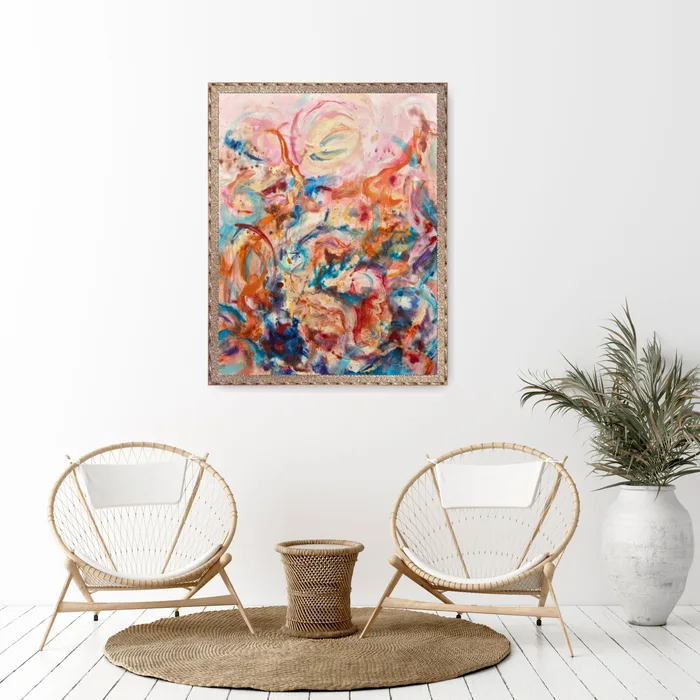 Dancing wild and free – colorful abstract artwork