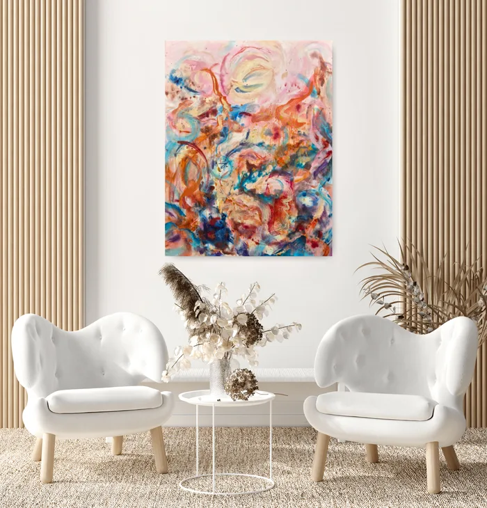 Dancing wild and free – colorful abstract artwork