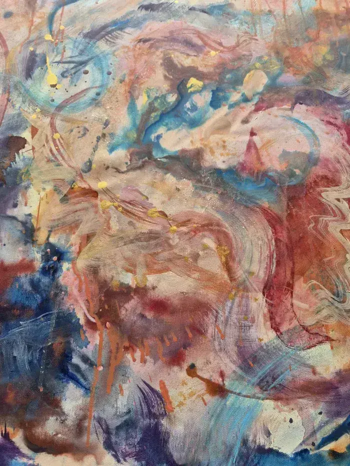 Dancing wild and free – colorful abstract artwork