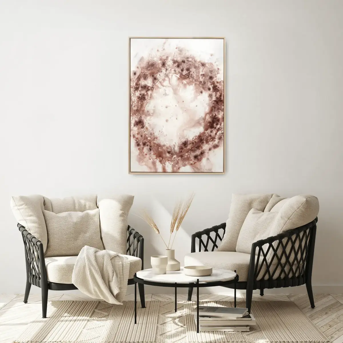 Family circle – abstract painting on canvas