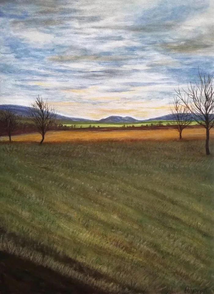 February day – plein-air landscape painting