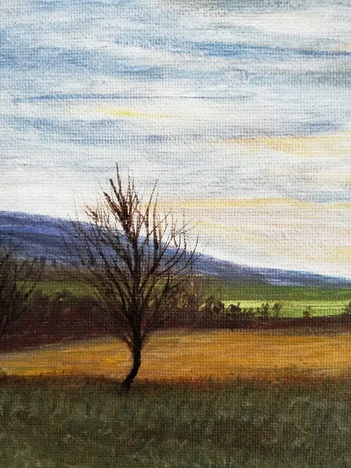 February day – plein-air landscape painting