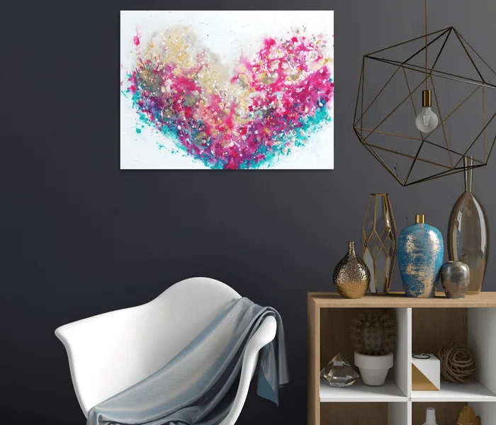 modern fluid acrylic painting