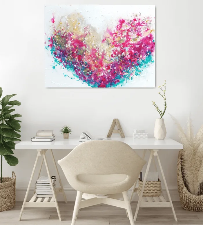 colorful abstract painting on canvas