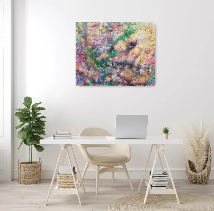 Held by faith – abstract painting on canvas, 100x80cm