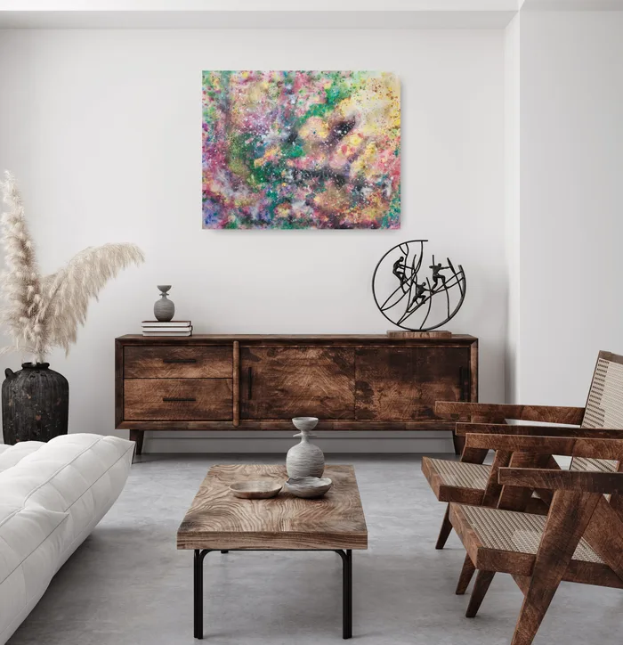 Held by faith – abstract painting on canvas, 100x80cm