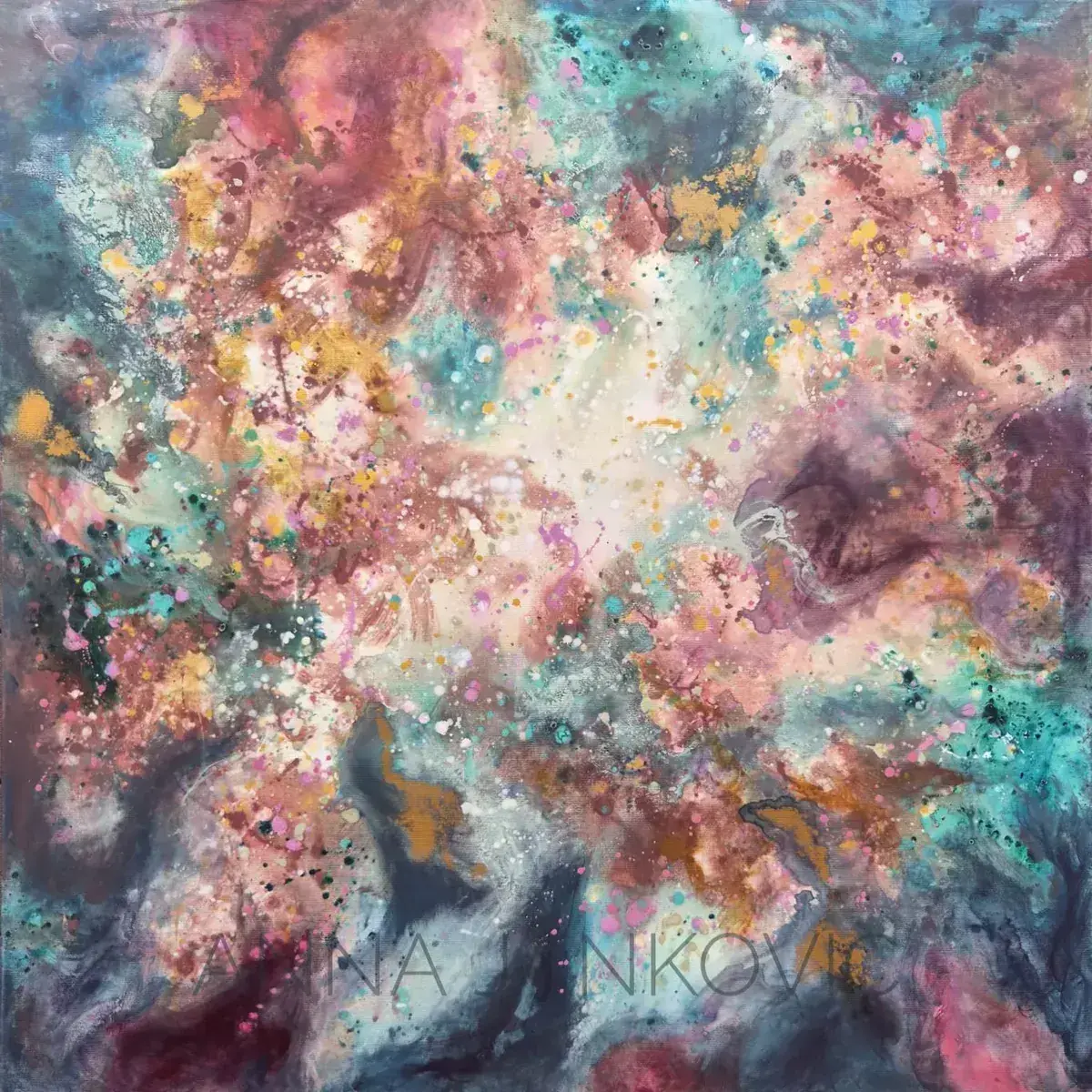 Joy will guide you – huge abstract wall art