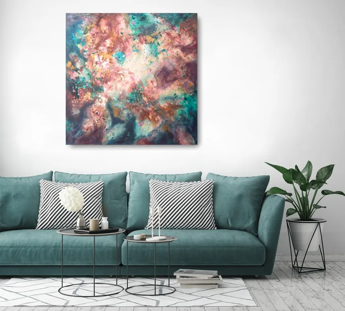 Joy will guide you – huge abstract wall art