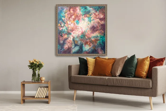 Joy will guide you – huge abstract wall art