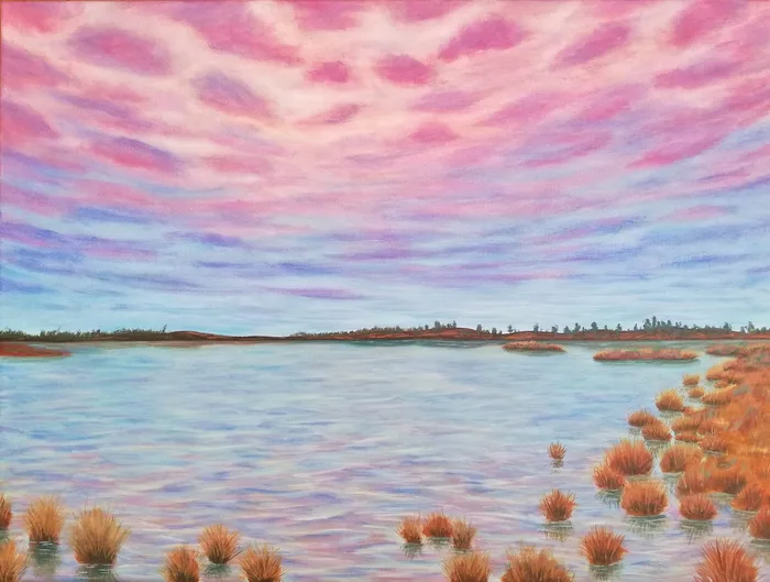 malba krajiny západ slunce-AiyannaDreams Art