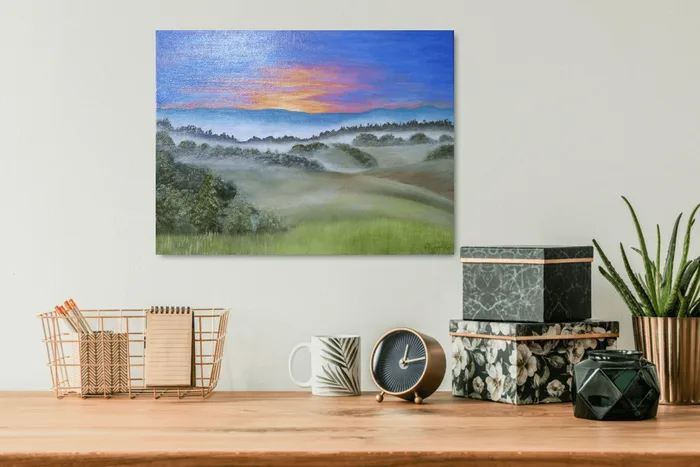 oil painting valley