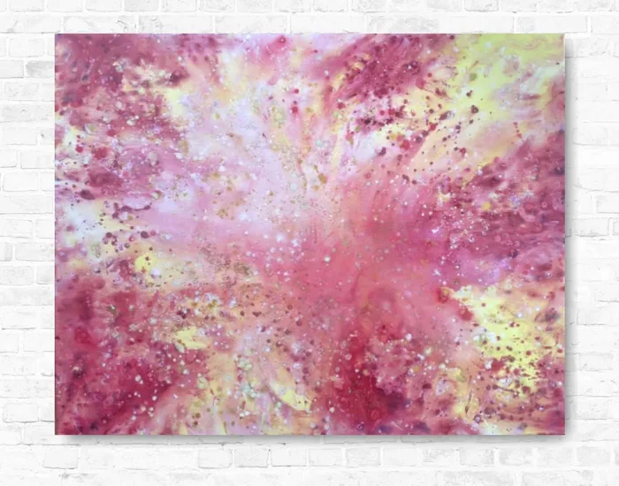 Pink abstract artwork for sale