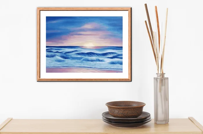 Quiet dreaming – sunset oil painting