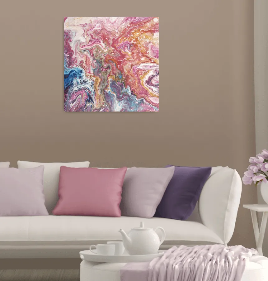 Reflection of the storm – fluid abstract artwork