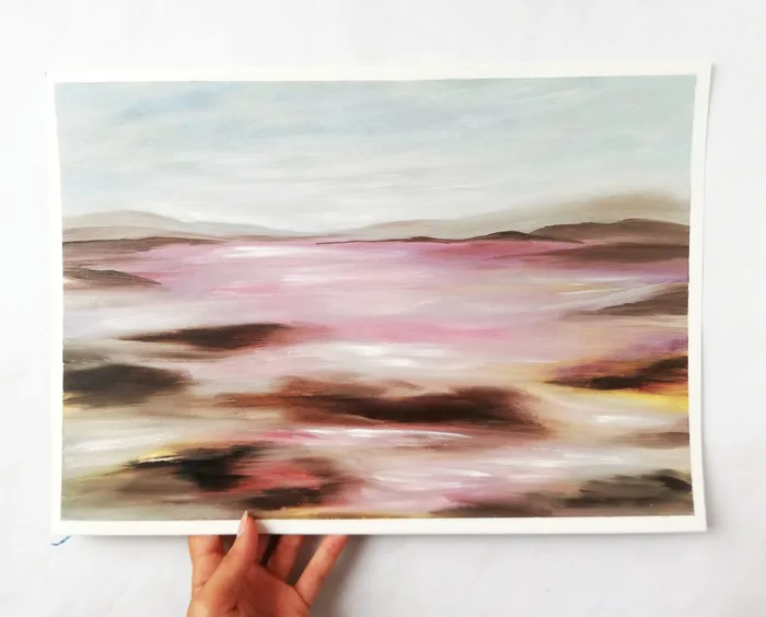 abstract oil painting landscape