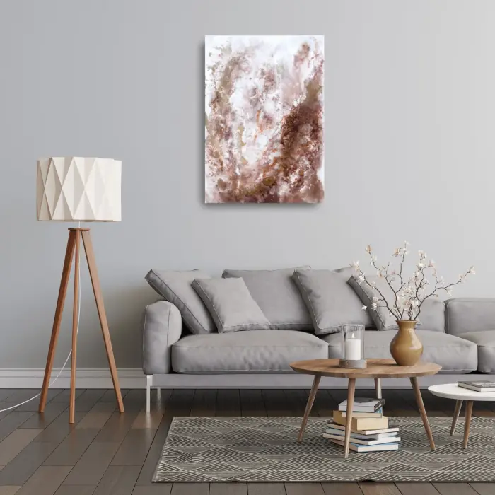 Safe in your arms – abstract painting on canvas