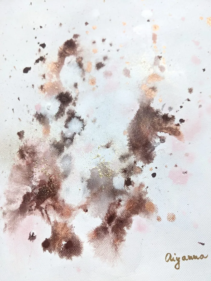 obraz na stenu do bytu zlatý hnedy