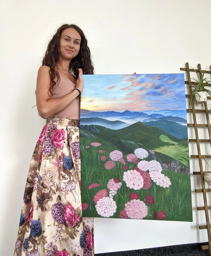 Slovak mountains - landscape mountain artwork, 60x80cm