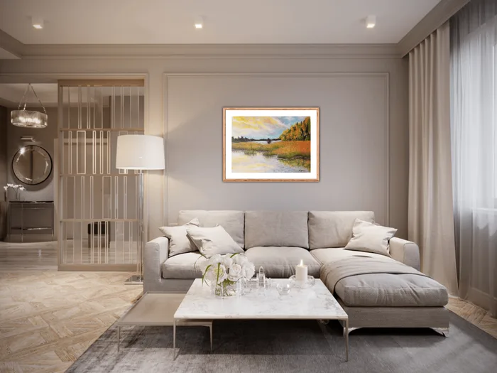 Soft evening breeze – original oil painting