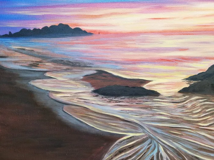 aiyanna dreams art sunset painting