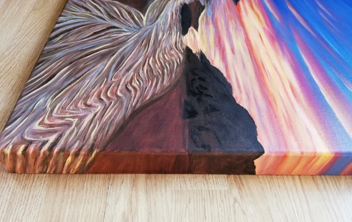 detail deep edge sunset artwork