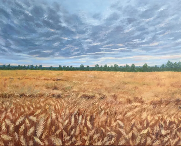 The day after the tornado – handpainted landscape artwork