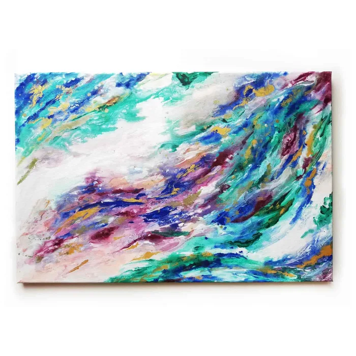 originální obraz abstrakce na zeď 40x60 cm