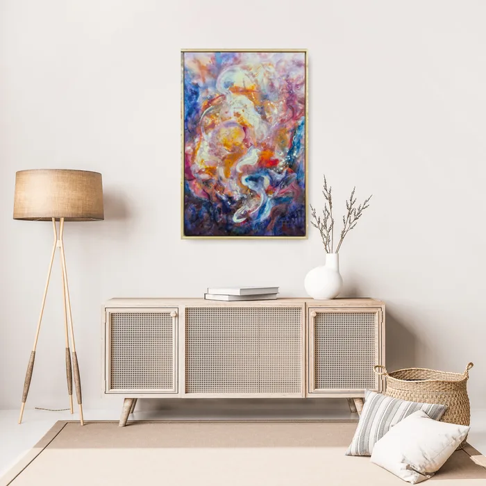 Until we find our rhythm – colorful abstract painting on canvas
