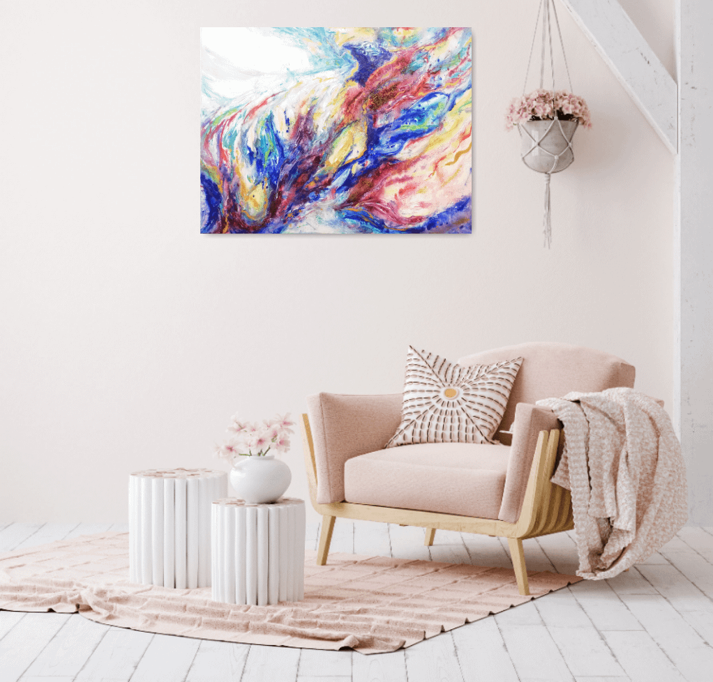 modern abstract artwork handpainted original