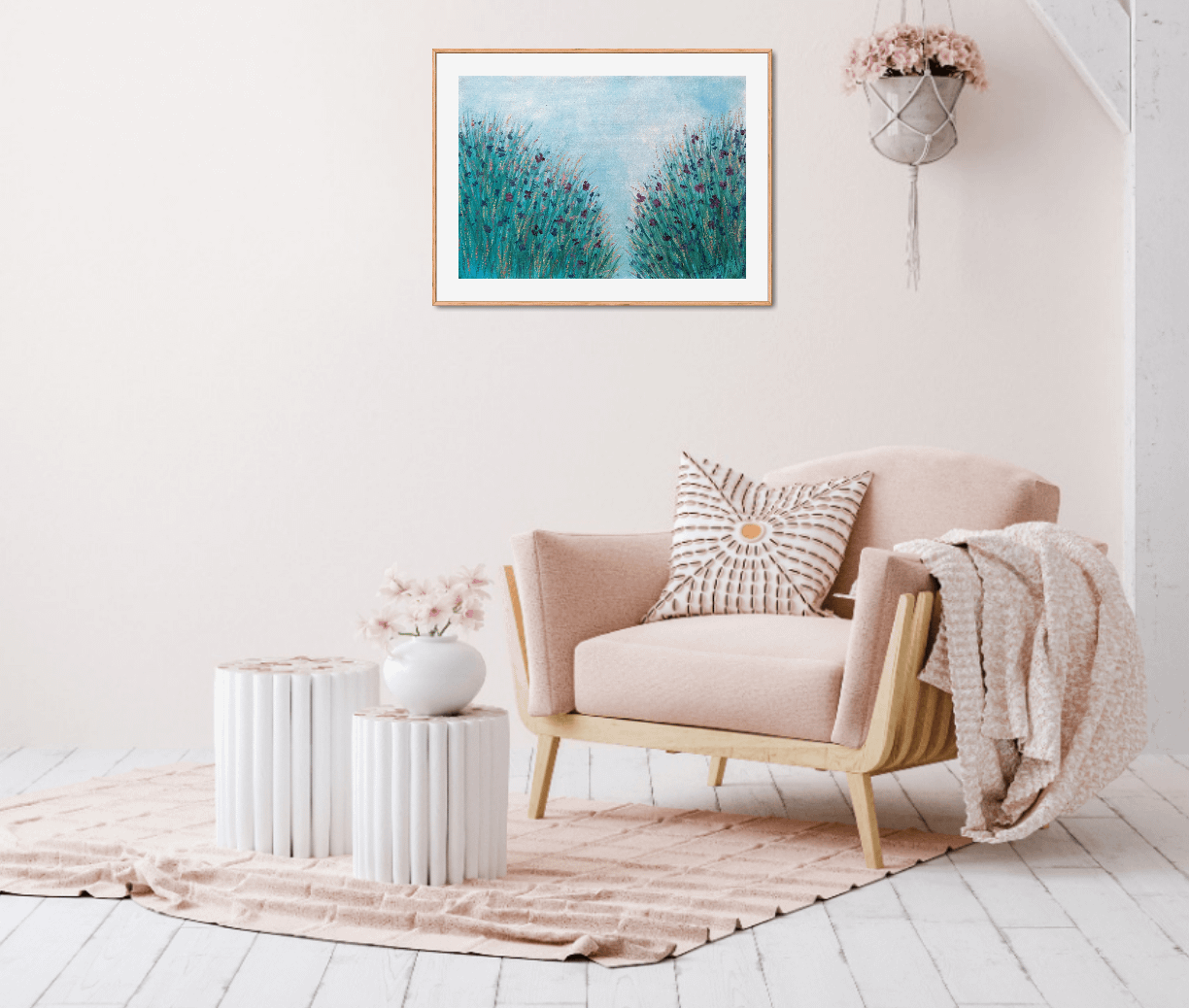 louka v měsíčním svitu úplněk