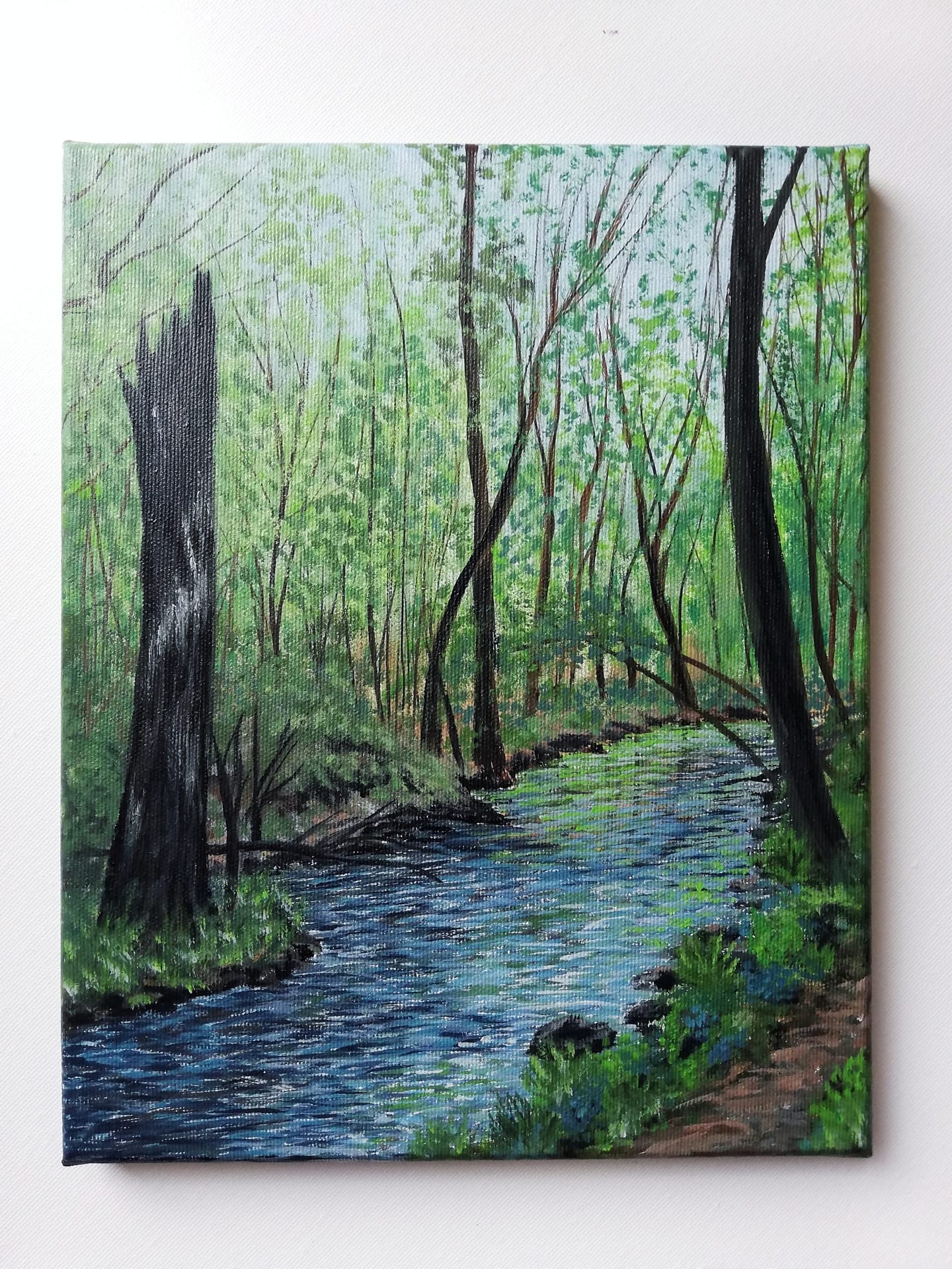Olejomalba obraz na stěnu les příroda