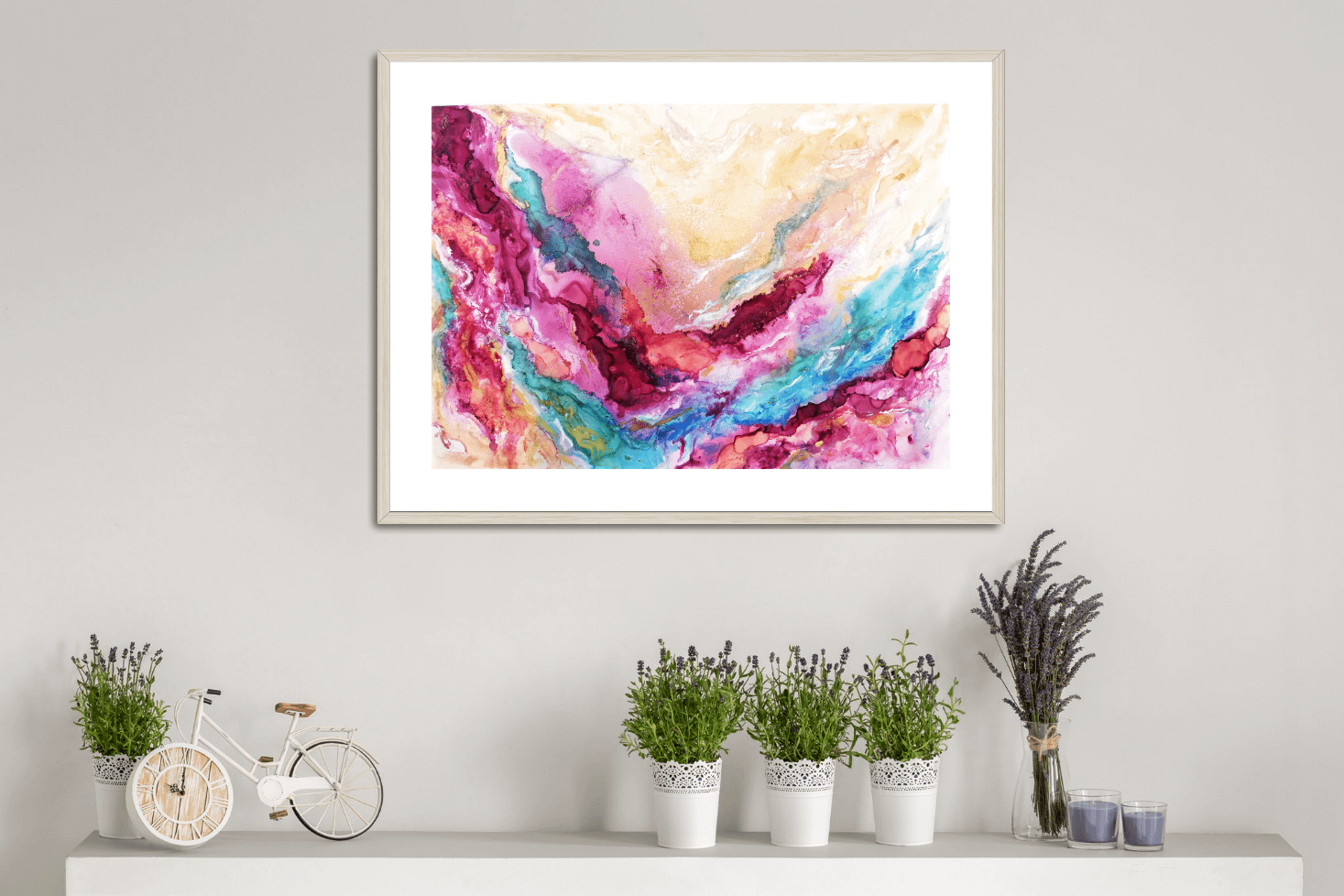 abstraktní moderní malba ručně malovaná