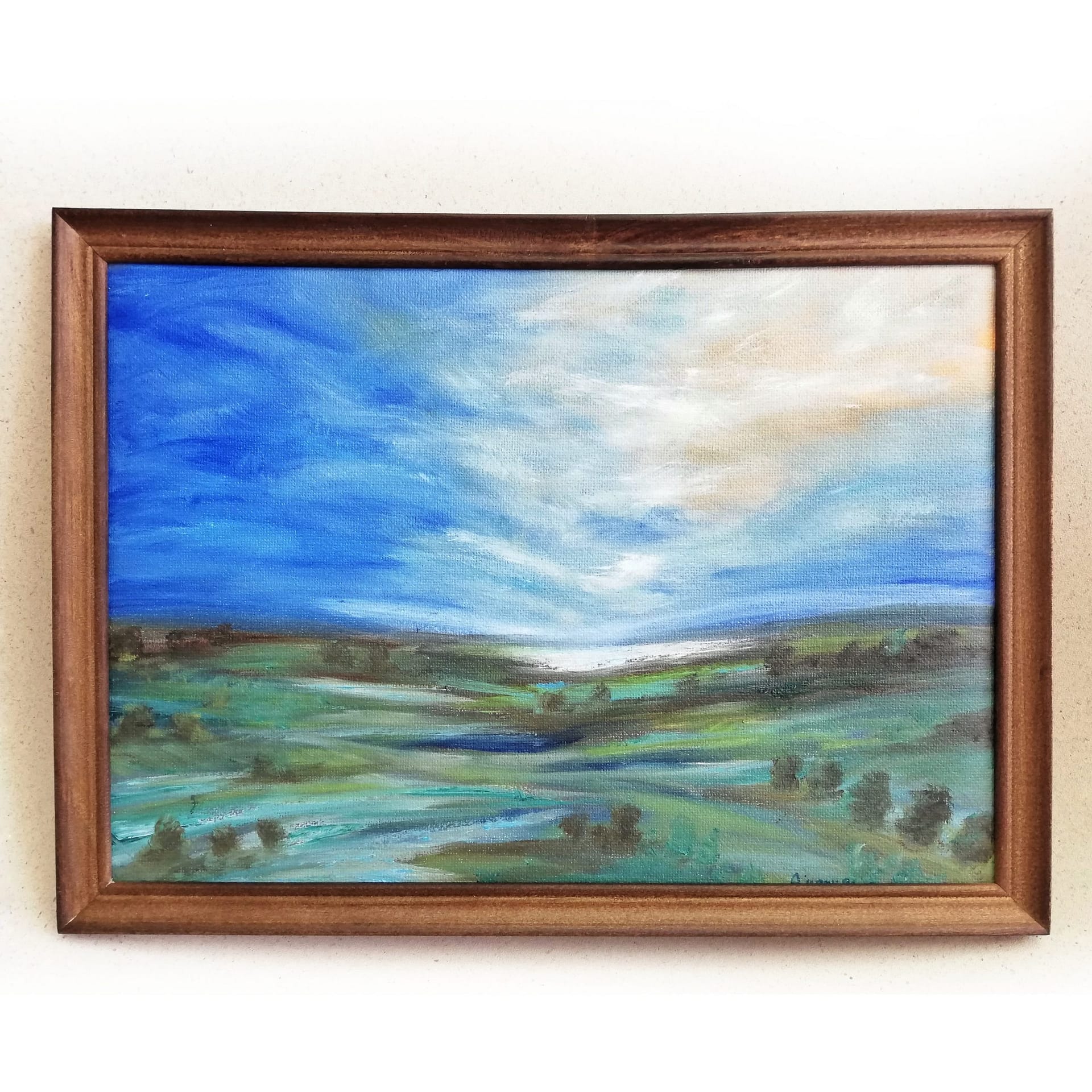 Quiet evening sky - original landscape painting