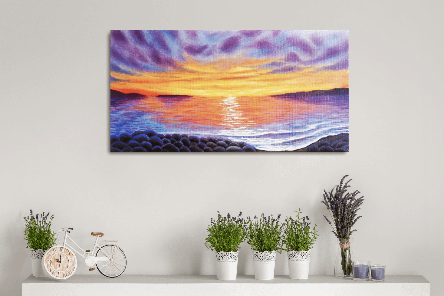 malované obrazy moře na plátně