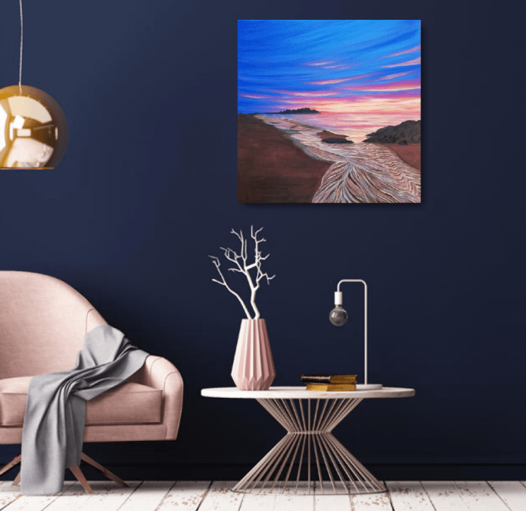 seascape oil painting on canvas free shipping