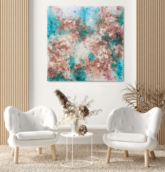 The scent of spring - abstract artwork on canvas for sale
