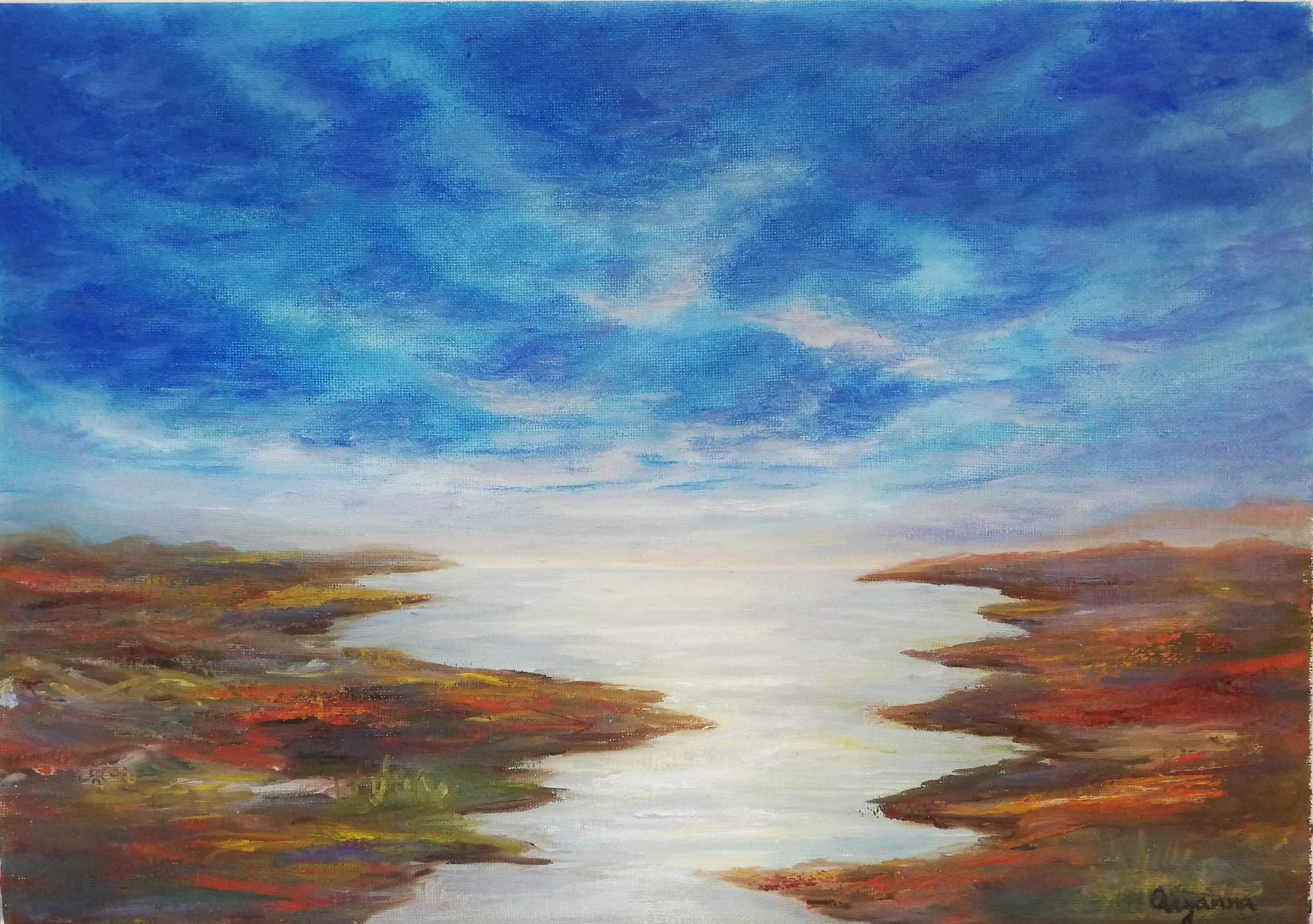 riversides original painting on canvas