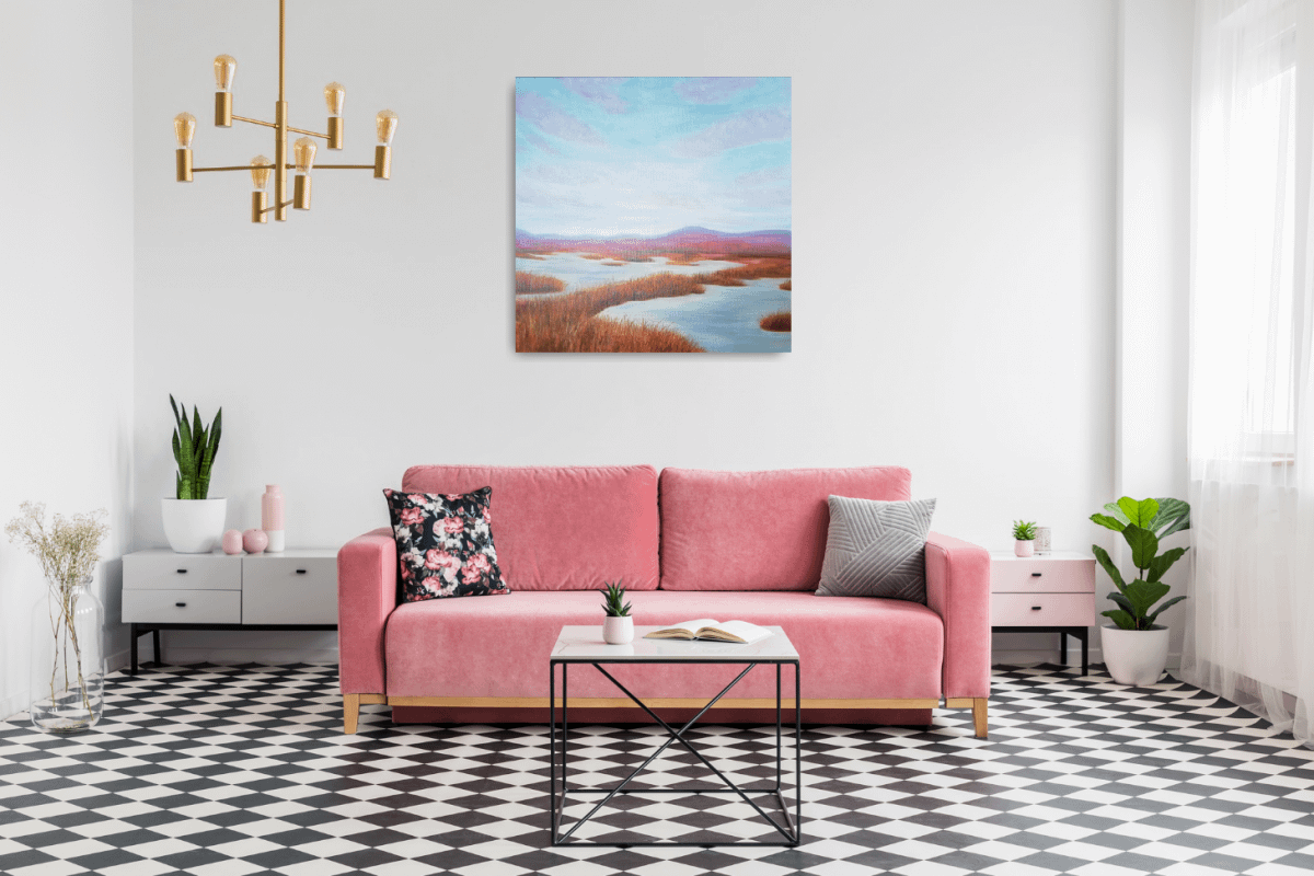 krajinomalba na plátně