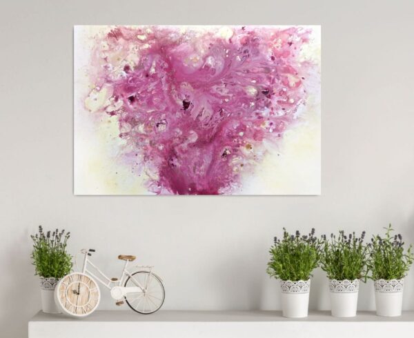 abstraktní obraz ručně malovaný na papíře