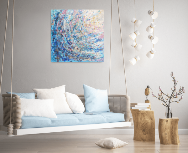 ručně malovaný obraz abstrakce