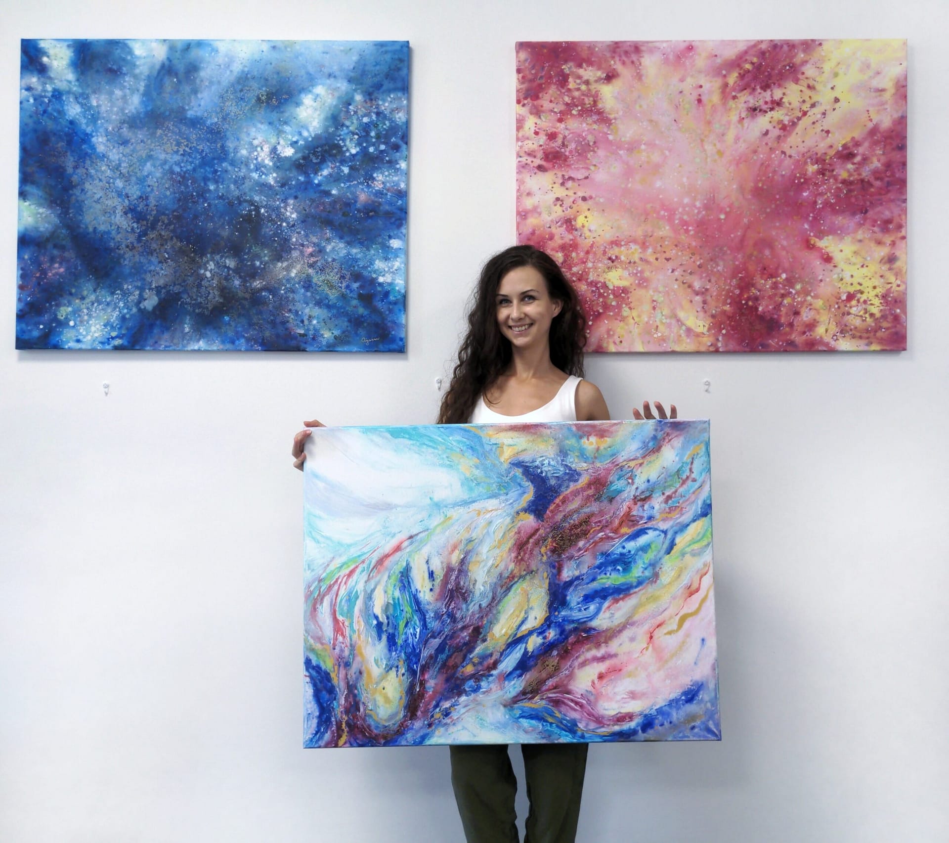 Alchemy - abstract painting on canvas, 80x60 cm